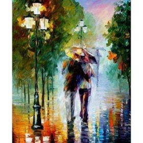 Canvas Hobby Kasımda Aşk Başkadır Kasnaklı 40x50 cm Sayılarla Boyama Seti