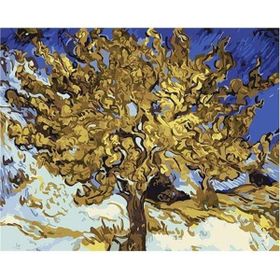 Canvas Hobby Kasnaklı 100 x 140 cm Van Gogh Badem Ağacı Sayılarla Boyama Seti