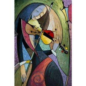 Canvas Hobby Kasnaklı 100 x 140 cm Violet Sayılarla Boyama Seti