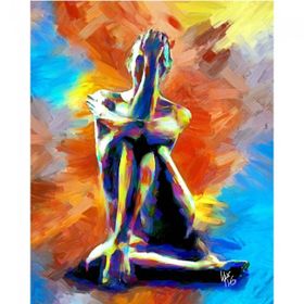 Canvas Hobby Kasnaklı 100 x 140 cm Yanlız Kadın Sayılarla Boyama Seti
