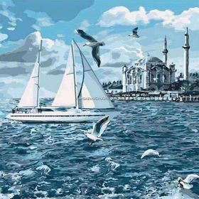 Canvas Hobby Kasnaklı 100 x 140 cm Yaşlı Fil Sayılarla Boyama Seti