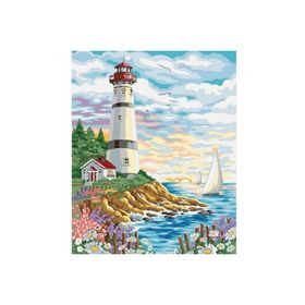 Canvas Hobby Kasnaklı 100 x 140 cm Yayla Evi Sayılarla Boyama Seti