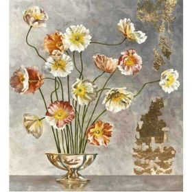 Canvas Hobby Kasnaklı 100 x 140 cm Zarif Çiçekler Sayılarla Boyama Seti