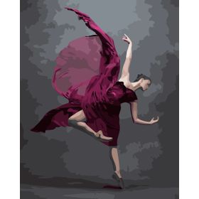 Canvas Hobby Kasnaklı 100x140 cm Bale Stili Sayılarla Boyama Seti
