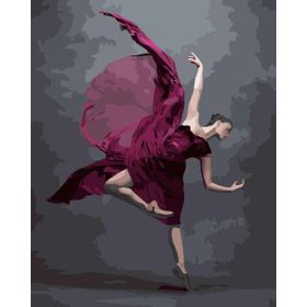 Canvas Hobby Kasnaklı 100x140 cm Bale Stili Sayılarla Boyama Seti
