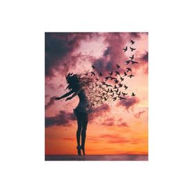 Canvas Hobby Kasnaklı 40 x 50 cm Uçan Kadın 2 Sayılarla Boyama Seti