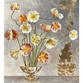 Canvas Hobby Kasnaklı 40 x 50 cm Zarif Çiçekler Sayılarla Boyama Seti