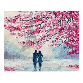 Canvas Hobby Kasnaklı 50 x 65 cm Pariste Sonbahar Sayılarla Boyama Seti