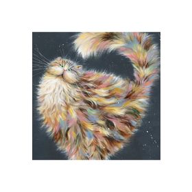 Canvas Hobby Kasnaklı 50 x 65 cm Şaşkın Kedi Sayılarla Boyama Seti