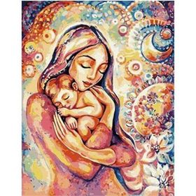 Canvas Hobby Kasnaklı 50 x 65 cm Sonsuz Sevgi Sayılarla Boyama Seti