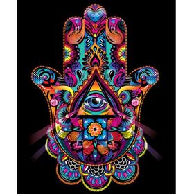 Canvas Hobby Kasnaklı 50 x 65 cm Üçüncü Göz Sayılarla Boyama Seti
