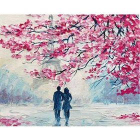 Canvas Hobby Kasnaklı 70 x 90 cm Pariste Sonbahar Sayılarla Boyama Seti