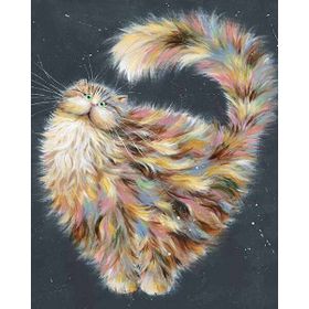 Canvas Hobby Kasnaklı 70 x 90 cm Şaşkın Kedi Sayılarla Boyama Seti