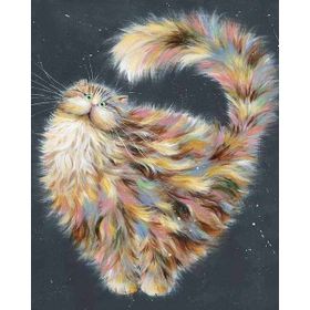 Canvas Hobby Kasnaklı 70 x 90 cm Şaşkın Kedi Sayılarla Boyama Seti