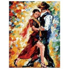 Canvas Hobby Kasnaklı 70 x 90 cm Tango Aşkı Sayılarla Boyama Seti