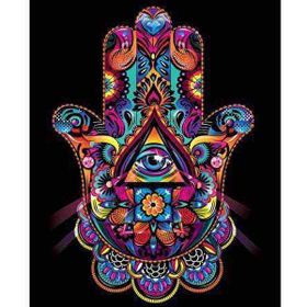 Canvas Hobby Kasnaklı 70 x 90 cm Üçüncü Göz Sayılarla Boyama Seti