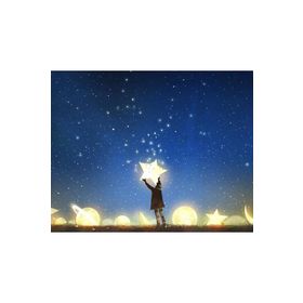 Canvas Hobby Kasnaklı 70 x 90 cm Yıldızlar Altında Sayılarla Boyama Seti