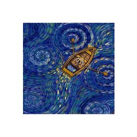 Canvas Hobby Kayıktaki Van Gogh Kasnaklı 100 x 140 cm Sayılarla Boyama Seti