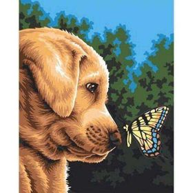 Canvas Hobby Kelebek ile Dost Kasnaklı 100 x 140 cm Sayılarla Boyama Seti