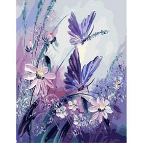 Canvas Hobby Kelebeklerin Dansı 70 x 90 cm Rulo Sayılarla Boyama Seti