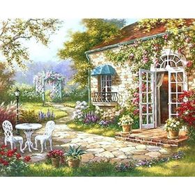 Canvas Hobby Keyif Bahçesi 100x140 cm Kasnaklı Boyama Seti