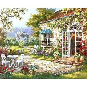 Canvas Hobby Keyif Bahçesi 90x110 cm Kasnaklı Boyama Seti