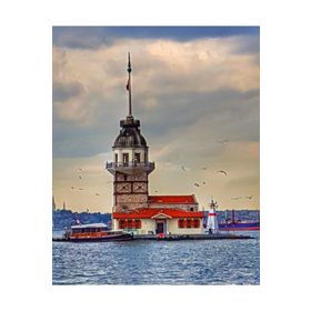 Canvas Hobby Kız Kulesi 6 100x140 cm Rulo Sayılarla Boyama Seti