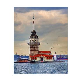 Canvas Hobby Kız Kulesi 6 Kasnaklı 100 x 140 cm Sayılarla Boyama Seti