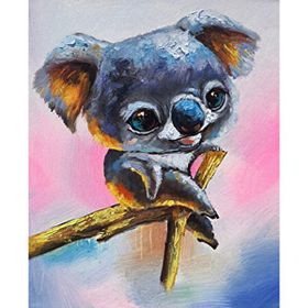 Canvas Hobby Koala Lili Kasnaklı 70x90 cm Sayılarla Boyama Seti