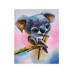 Canvas Hobby Koala Lili Kasnaklı 70x90 cm Sayılarla Boyama Seti