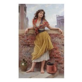 Canvas Hobby Köylü Güzeli Kasnaklı 90x110 cm Sayılarla Boyama Seti
