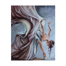 Canvas Hobby Kuğu Balerin 100x140 cm Rulo Sayılarla Boyama Seti