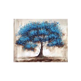 Canvas Hobby Mavi Ağaç 100x140 cm Rulo Sayılarla Boyama Seti