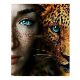 Canvas Hobby Mavi Gözler Kasnaklı 60x75 cm Sayılarla Boyama Seti