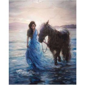 Canvas Hobby Mavi Hayaller Kasnaklı 40x50 cm Sayılarla Boyama Seti