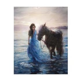 Canvas Hobby Mavi Hayaller Kasnaklı 40x50 cm Sayılarla Boyama Seti