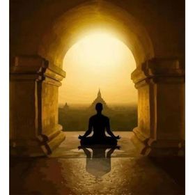 Canvas Hobby Meditasyon 60x75 cm Rulo Sayılarla Boyama Seti
