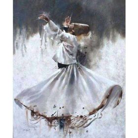 Canvas Hobby Mevlam Kasnaklı 100 x 140 cm Sayılarla Boyama Seti
