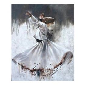 Canvas Hobby Mevlam Kasnaklı 50x65 cm Sayılarla Boyama Seti