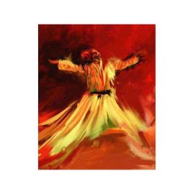 Canvas Hobby Mevlana 3 Kasnaklı 60x75 cm Sayılarla Boyama Seti