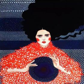 Canvas Hobby Modern Kadın 2 Kasnaklı 100 x 140 cm Sayılarla Boyama Seti
