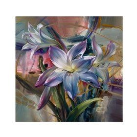 Canvas Hobby Mor Çiçekler Kasnaklı 100 x 140 cm Sayılarla Boyama Seti