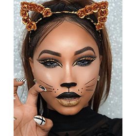 Canvas Hobby Panter Kız 90x110 cm Rulo Sayılarla Boyama Seti