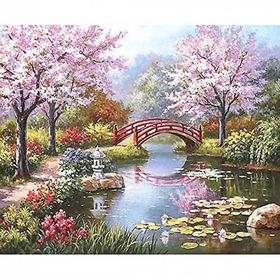 Canvas Hobby Pembe Orman Kasnaklı 100 x 140 cm Sayılarla Boyama Seti