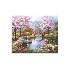 Canvas Hobby Pembe Orman Kasnaklı 100 x 140 cm Sayılarla Boyama Seti
