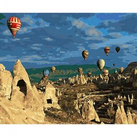 Canvas Hobby Peri Bacaları ve Balon 40x50 cm Rulo Sayılarla Boyama Seti