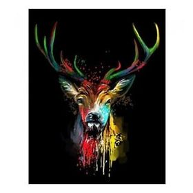 Canvas Hobby Renk ve Geyik 40x50 cm Rulo Sayılarla Boyama Seti