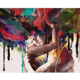 Canvas Hobby Renkli Anlar 40x50 cm Rulo Sayılarla Boyama Seti