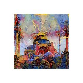 Canvas Hobby Renkli Ayasofya Kasnaklı 100 x 140 cm Sayılarla Boyama Seti