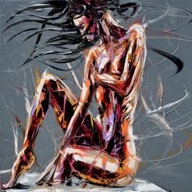 Canvas Hobby Renkli Duruş 90 x 110 cm Rulo Sayılarla Boyama Seti